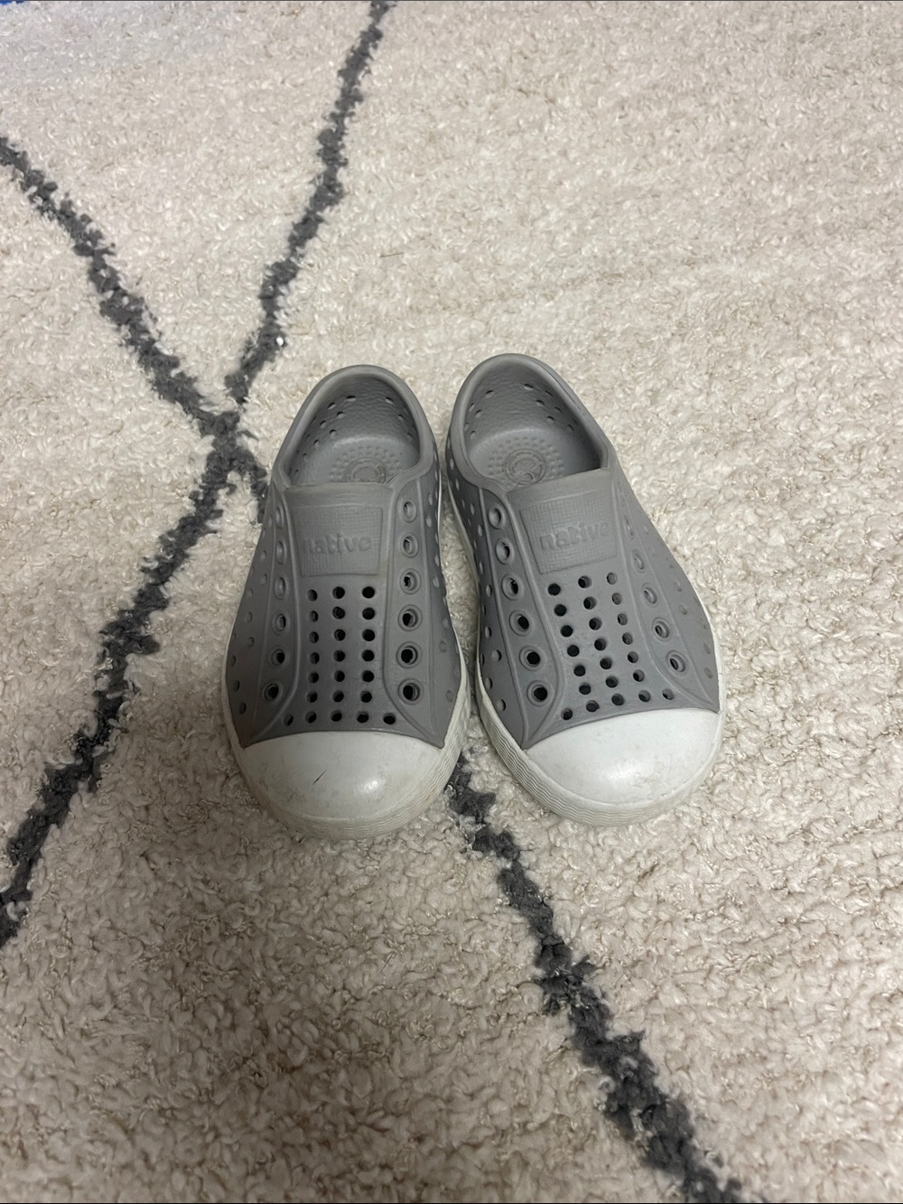 Native Shoes Jefferson Classic Slip On Gray C5 Kids Toddlers Boy Girl